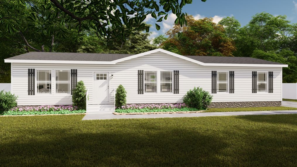 The CHEYENNE Exterior. This Manufactured Mobile Home features 3 bedrooms and 2 baths.