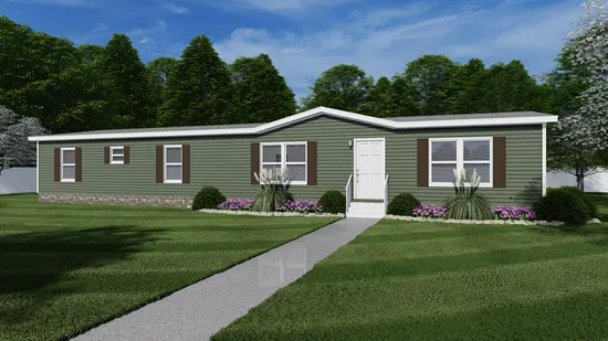 The TRADITION 72 Exterior. This Manufactured Mobile Home features 4 bedrooms and 2 baths.