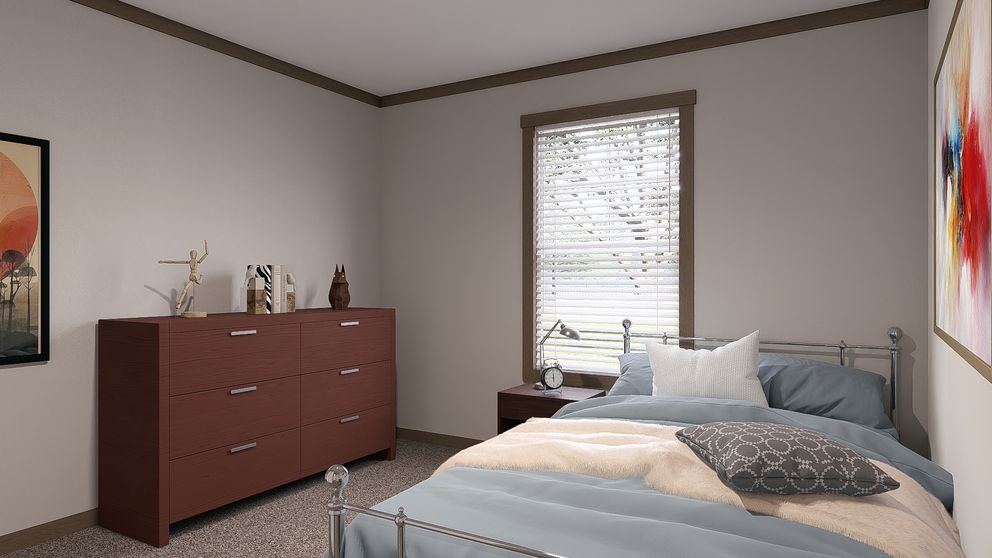 The EMILIE Exterior. This Manufactured Mobile Home features 3 bedrooms and 2 baths.