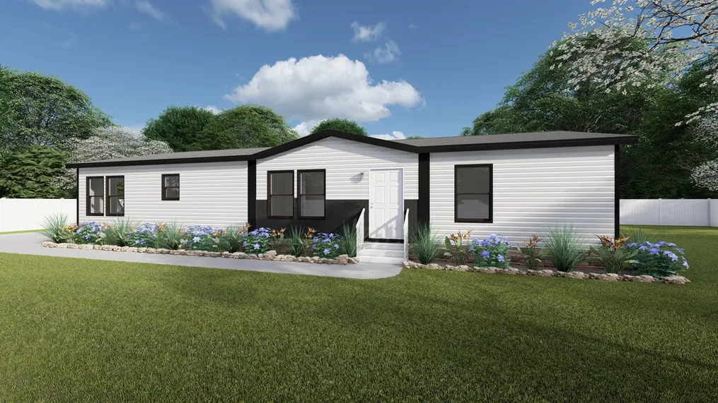 The THE RIVIERA Exterior. This Manufactured Mobile Home features 3 bedrooms and 2 baths.