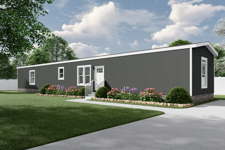 The RESOLUTION 16763J Exterior. This Manufactured Mobile Home features 3 bedrooms and 2 baths.