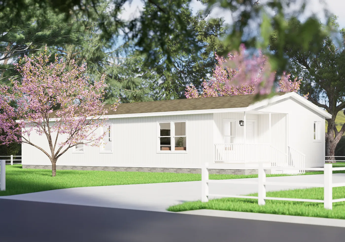 The 5037 IMAGINE Exterior. This Manufactured Mobile Home features 3 bedrooms and 2 baths.