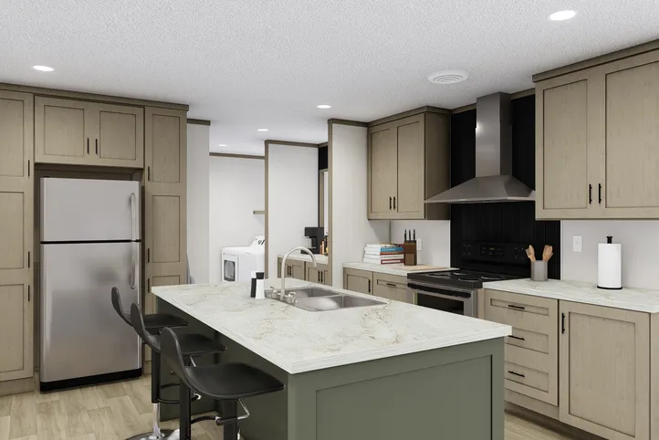 The BOONE   28X56 Exterior. This Manufactured Mobile Home features 4 bedrooms and 2 baths.