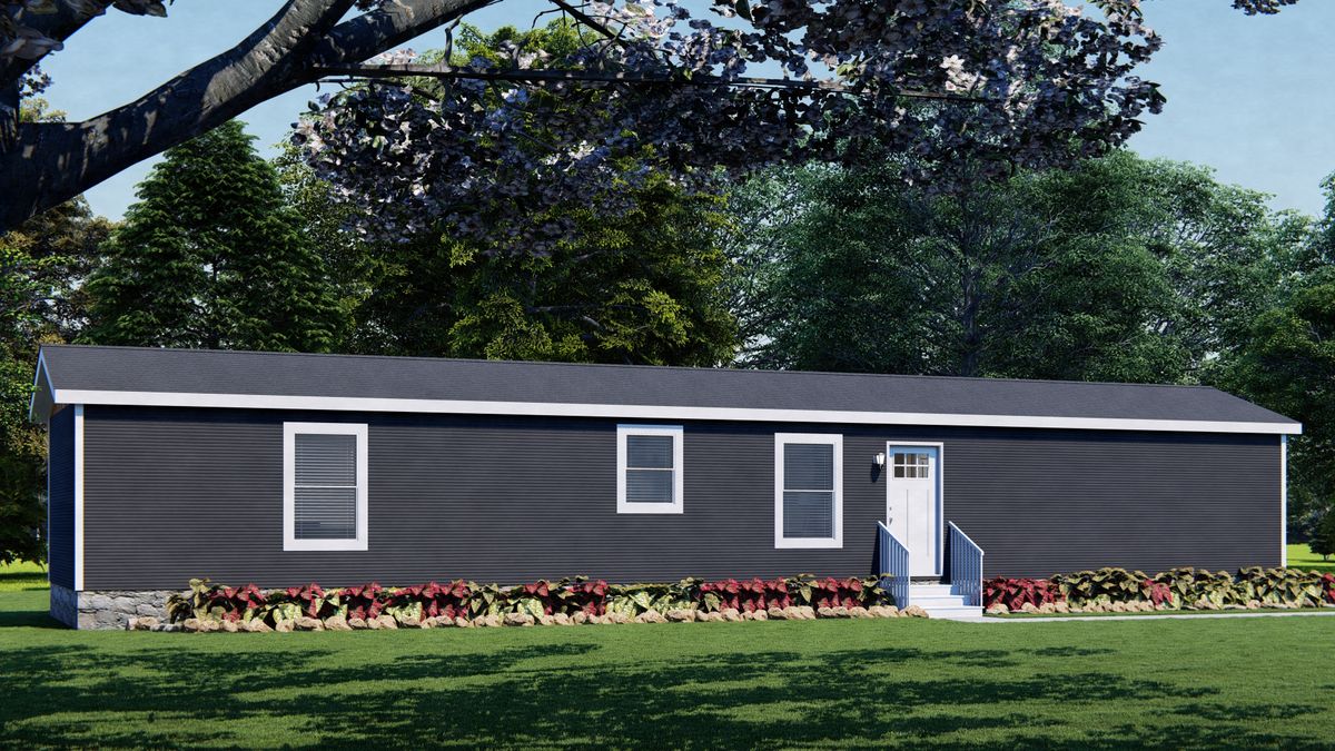 The 6616-4779 THE PULSE Exterior. This Manufactured Mobile Home features 3 bedrooms and 2 baths.