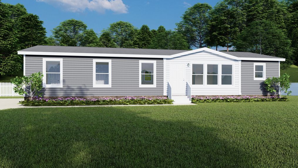 The SAVANNAH BREEZE Exterior. This Manufactured Mobile Home features 3 bedrooms and 2 baths.