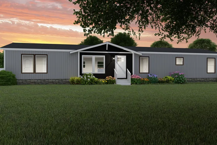 The EL SUENO BREEZE Exterior. This Manufactured Mobile Home features 4 bedrooms and 2 baths.
