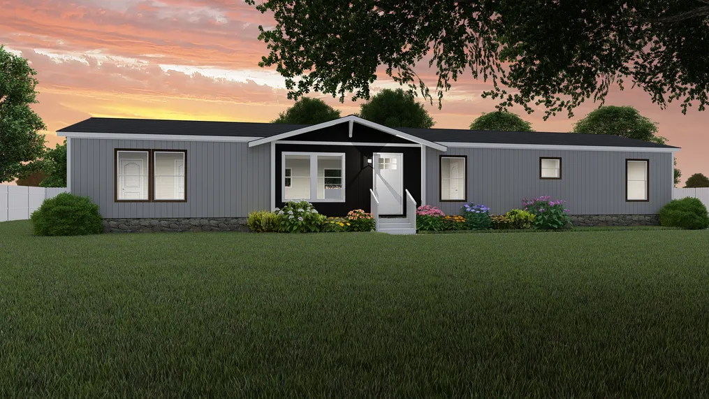 The EL SUENO BREEZE Exterior. This Manufactured Mobile Home features 4 bedrooms and 2 baths.