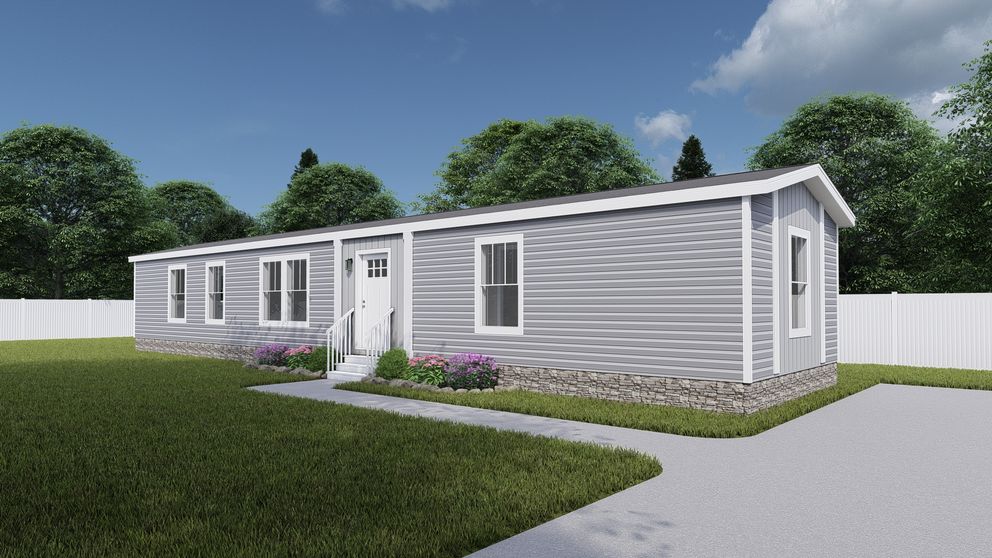 The RHYTHM NATION Exterior. This Manufactured Mobile Home features 3 bedrooms and 2 baths.