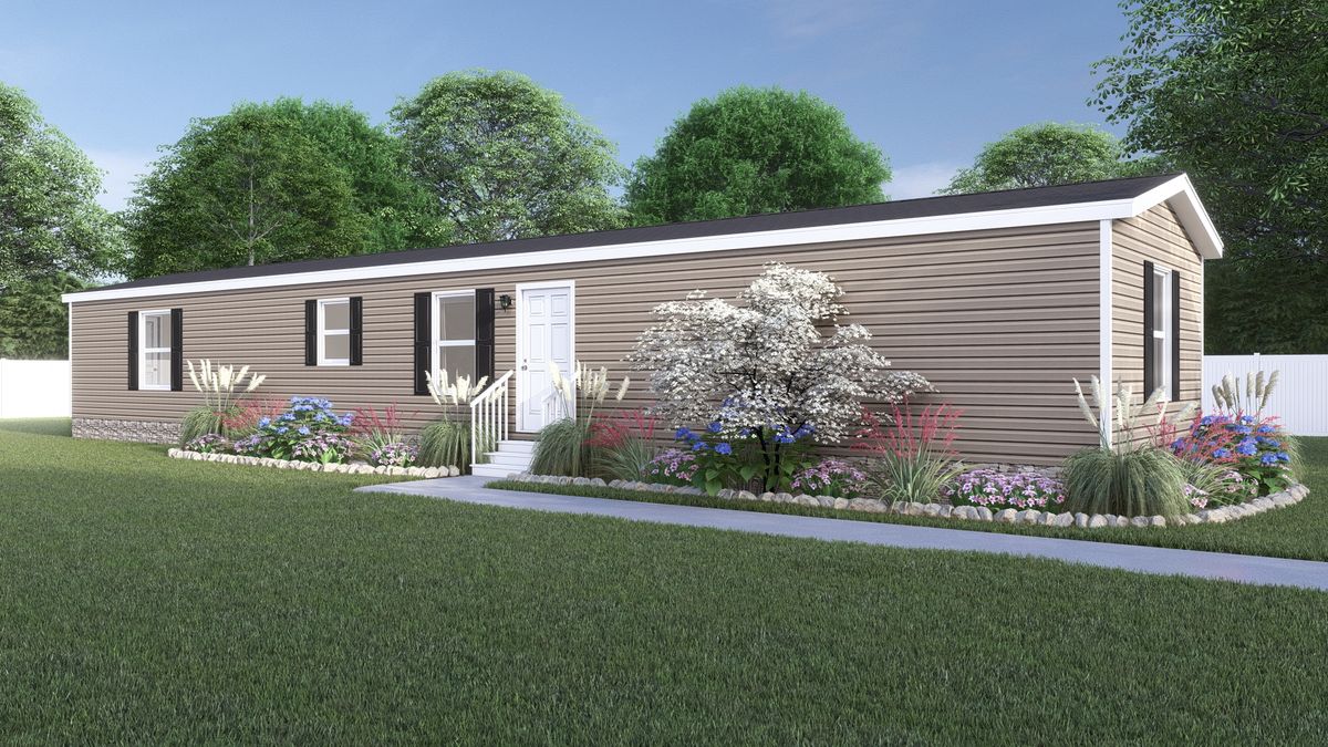 The 7016-4203 ADRENALINE Exterior. This Manufactured Mobile Home features 3 bedrooms and 2 baths.