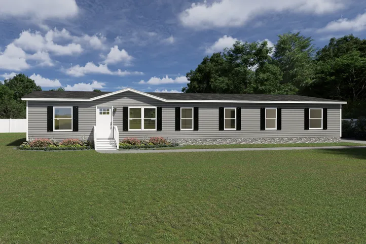 The SUMMIT Exterior. This Manufactured Mobile Home features 4 bedrooms and 3 baths.