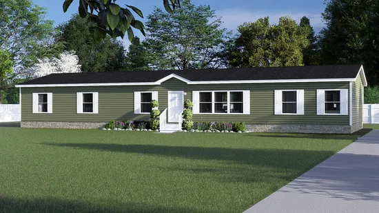 The ULTRA BREEZE 28X76 Exterior. This Manufactured Mobile Home features 4 bedrooms and 2 baths.
