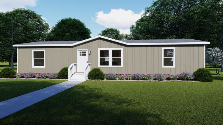 Stonehenge - Standard elevation. The RIO Exterior. This Manufactured Mobile Home features 3 bedrooms and 2 baths.