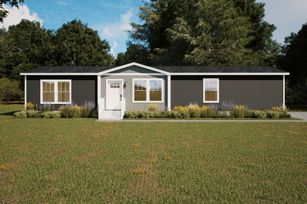 The FORTE Exterior. This Manufactured Mobile Home features 4 bedrooms and 2 baths.