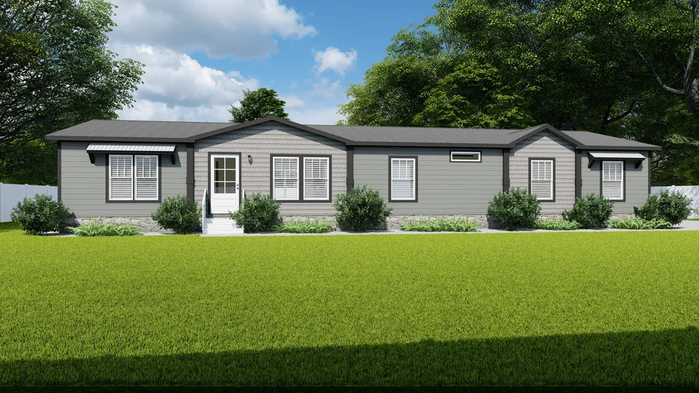 The THE LOUIS Exterior. This Manufactured Mobile Home features 4 bedrooms and 3 baths.