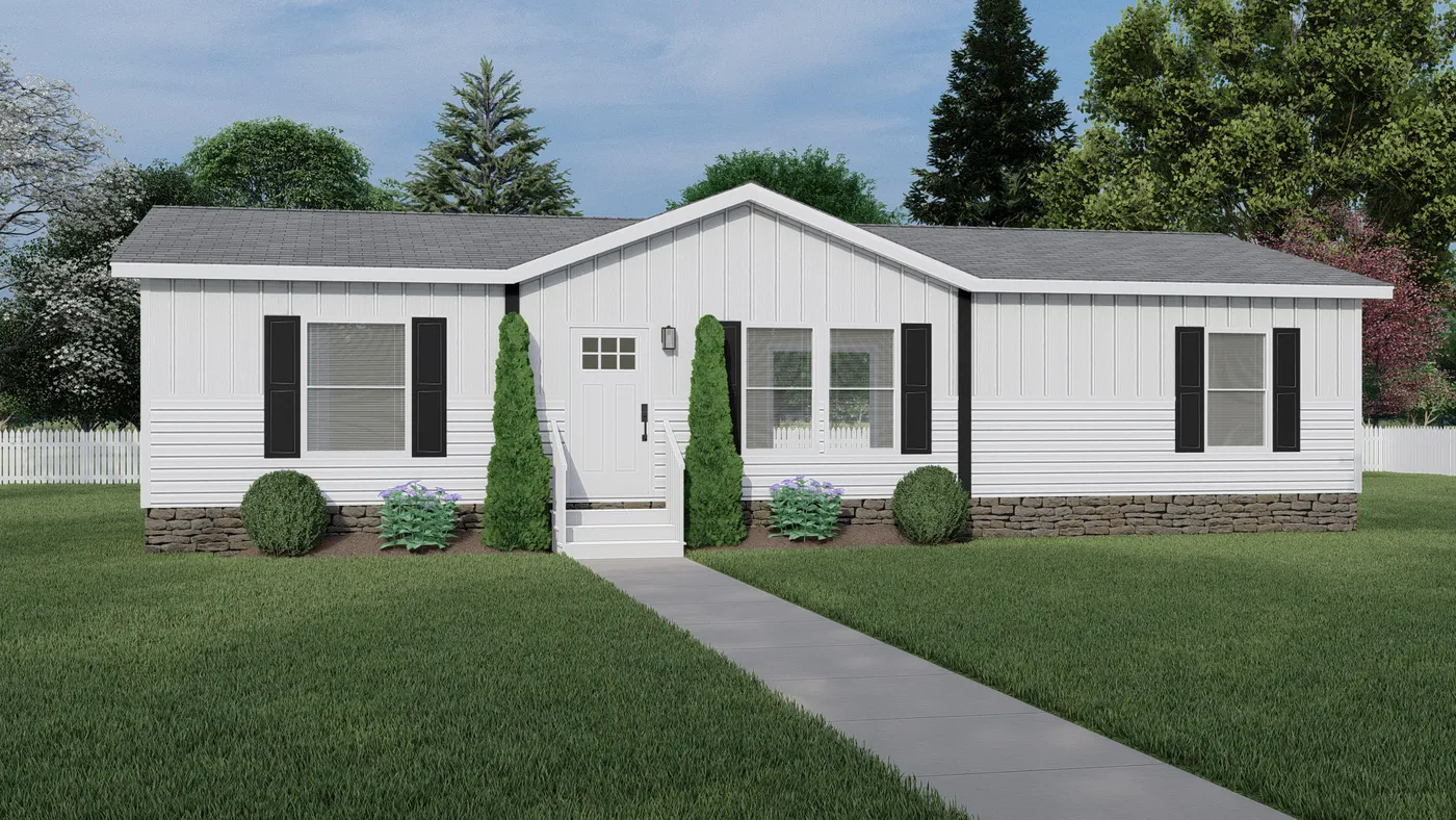 The DESOTO 4828-1148 Exterior. This Manufactured Mobile Home features 3 bedrooms and 2 baths.