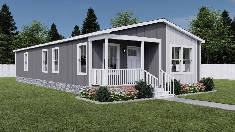 The WHOLE LOTTA LOVE Exterior. This Manufactured Mobile Home features 3 bedrooms and 2 baths.