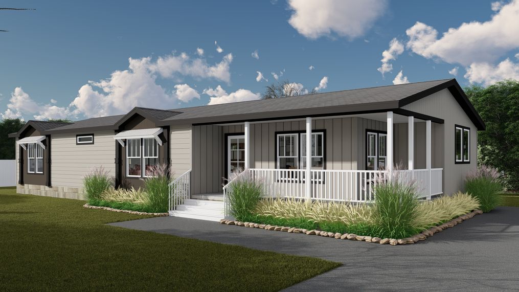 The THE SEDONA Exterior. This Manufactured Mobile Home features 3 bedrooms and 2 baths.