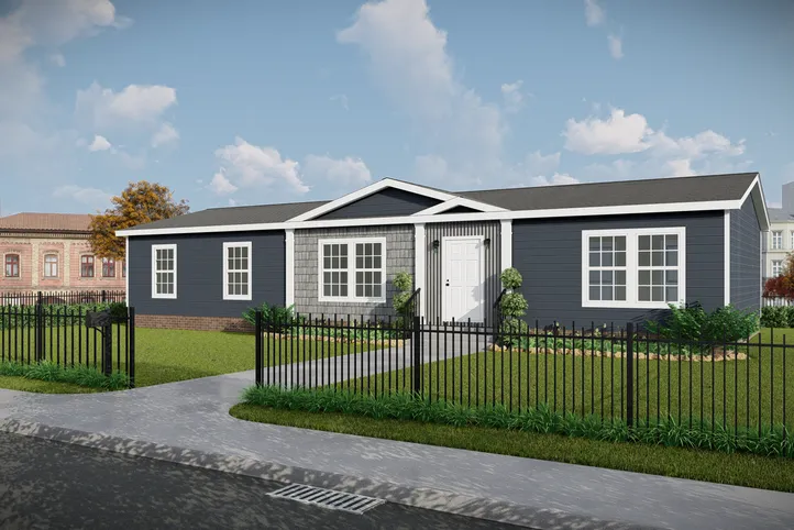 The THE FREEDOM SOHO Exterior. This Manufactured Mobile Home features 3 bedrooms and 2 baths.