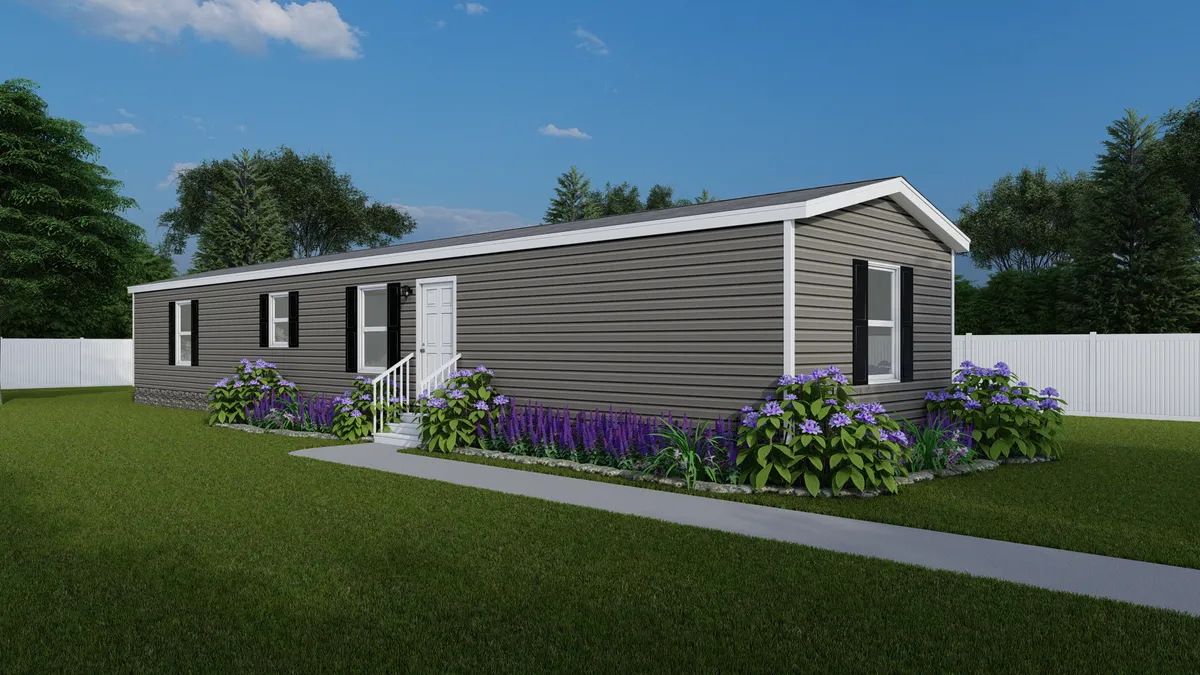 The 6616-779 THE PULSE Exterior. This Manufactured Mobile Home features 3 bedrooms and 2 baths.