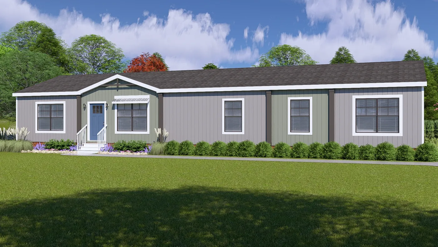 The FARM 3 FLEX DEN Exterior. This Manufactured Mobile Home features 3 bedrooms and 2 baths.