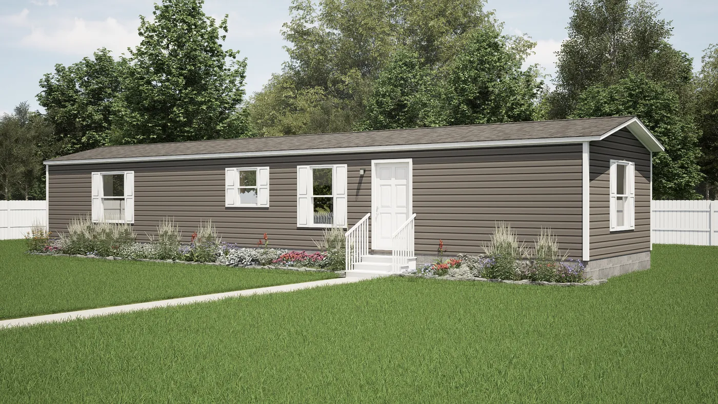 The ATLAS Exterior. This Manufactured Mobile Home features 2 bedrooms and 2 baths.