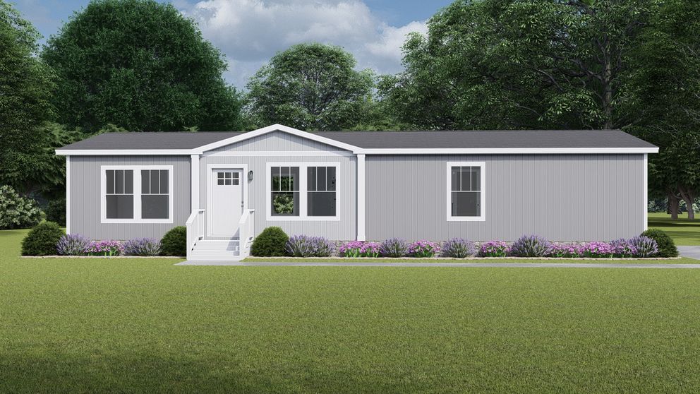 The SHOUT Exterior. This Manufactured Mobile Home features 3 bedrooms and 2 baths.