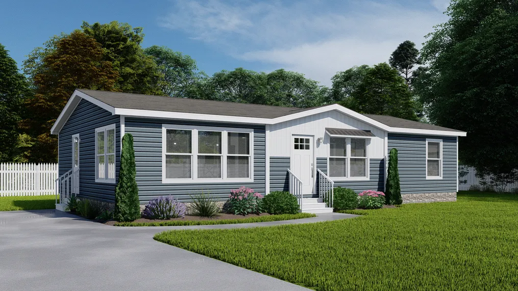 The THE FUSION C Exterior. This Manufactured Mobile Home features 3 bedrooms and 2 baths.