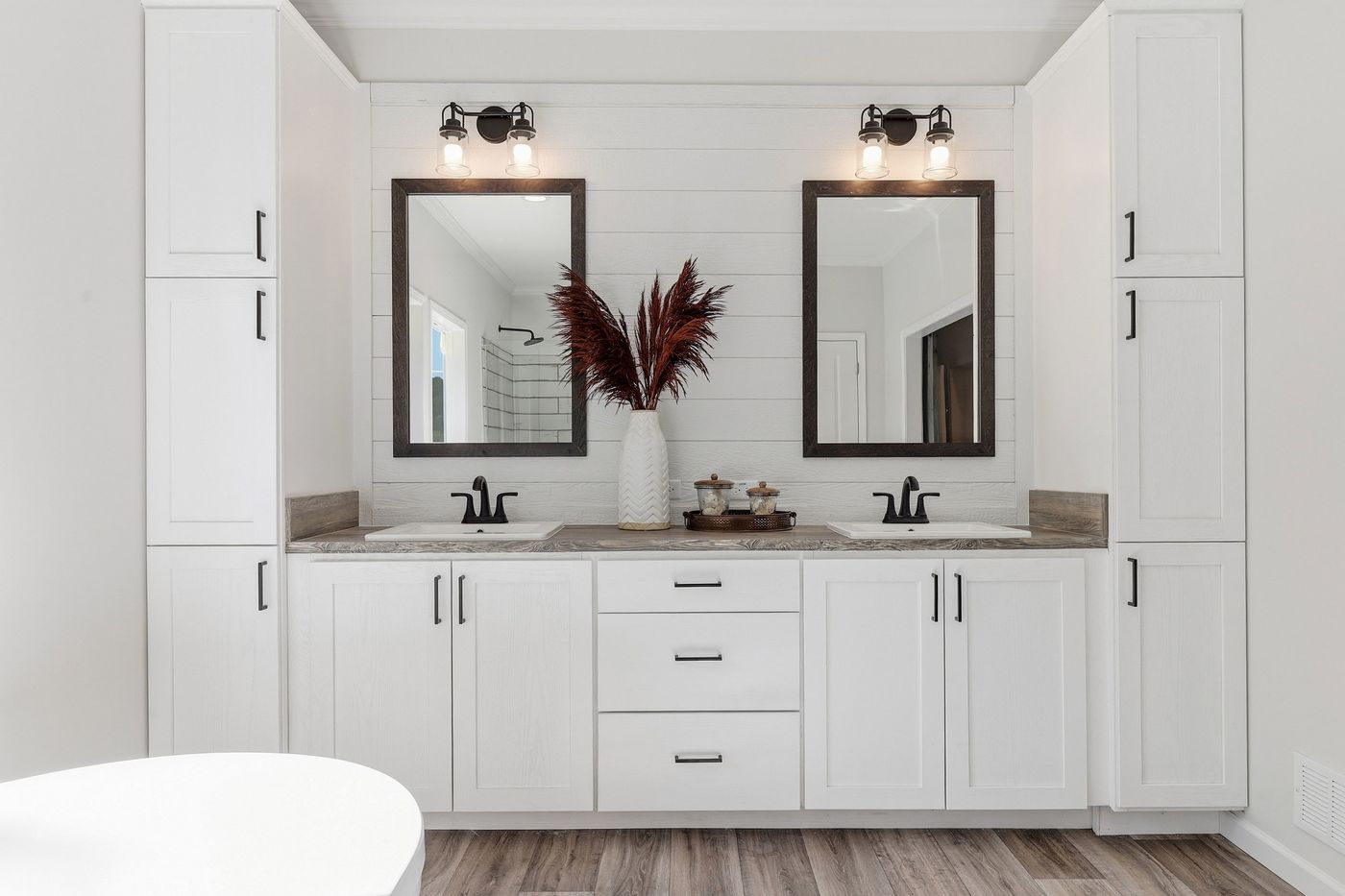 The SOUTHERN CHARM Exterior. This Manufactured Mobile Home features 3 bedrooms and 2 baths.