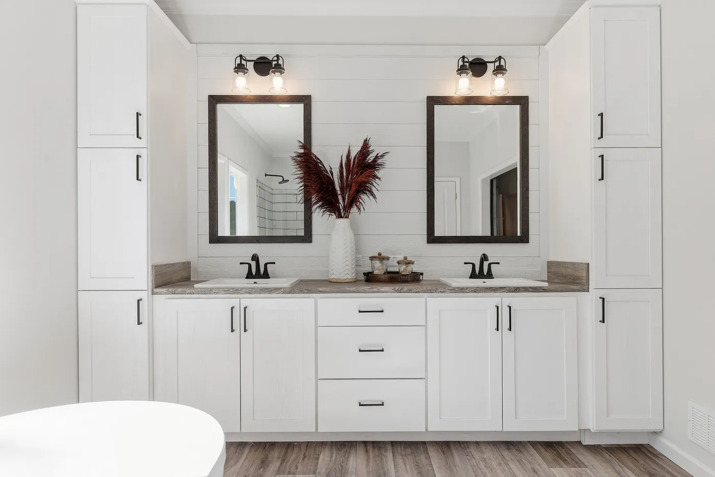 The SOUTHERN CHARM Exterior. This Manufactured Mobile Home features 3 bedrooms and 2 baths.