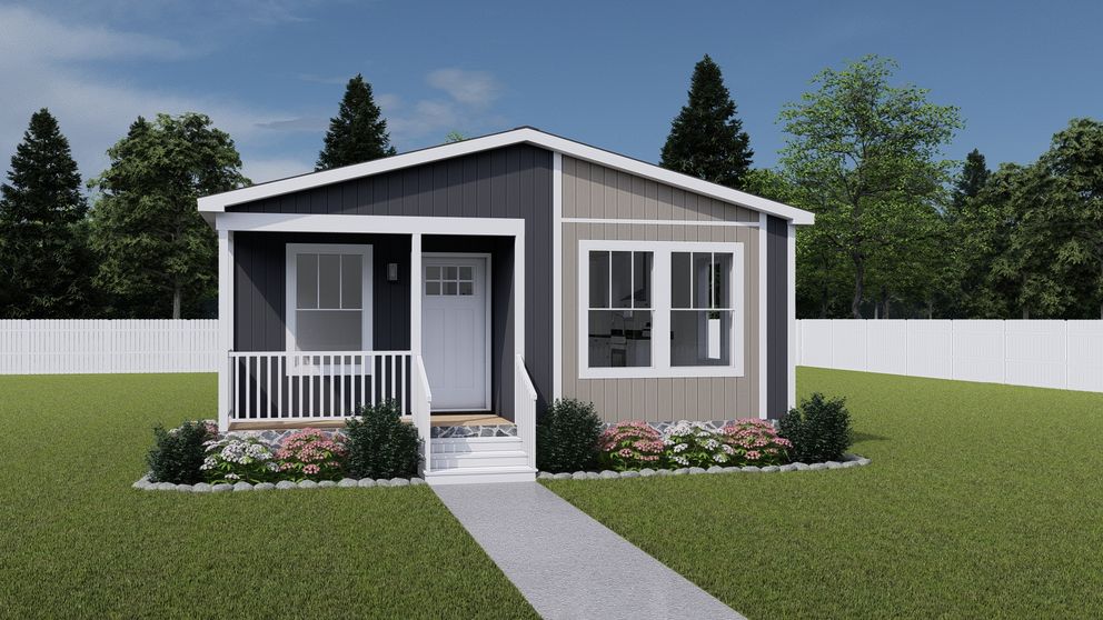The WHOLE LOTTA LOVE Exterior. This Manufactured Mobile Home features 3 bedrooms and 2 baths.