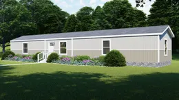 Moth Gray/Stonehenge - Southern Ranch elevation.The SYDNEY Exterior. This Manufactured Mobile Home features 3 bedrooms and 2 baths.