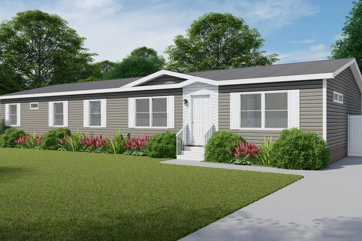 The LOCKLEAR Exterior. This Manufactured Mobile Home features 4 bedrooms and 2 baths.