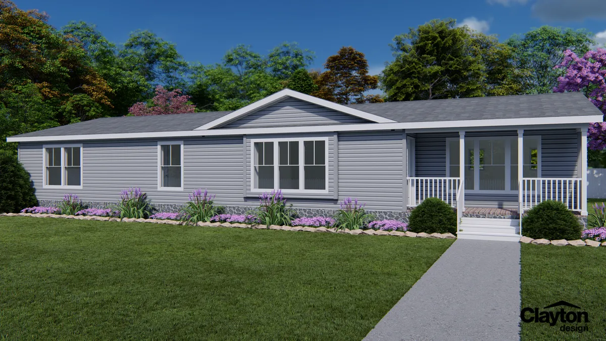 The LEGACY 427 Exterior. This Manufactured Mobile Home features 3 bedrooms and 3 baths.
