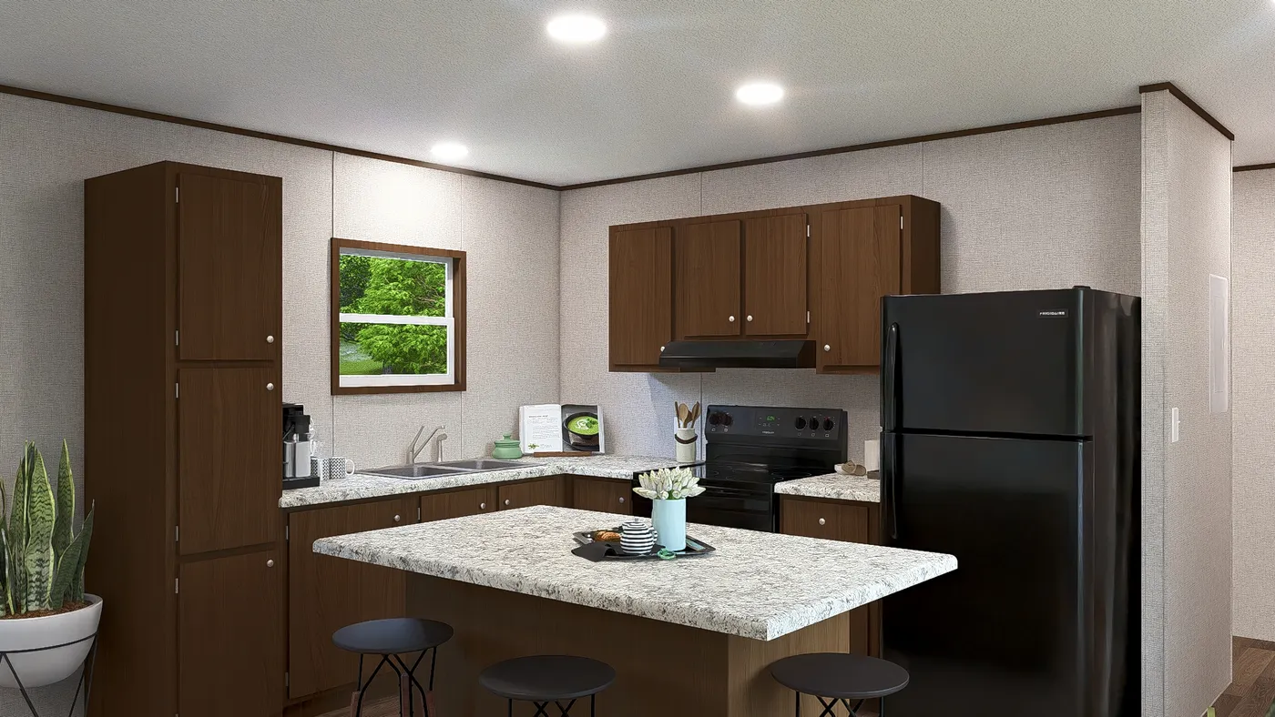 The BIRCH Exterior. This Manufactured Mobile Home features 3 bedrooms and 2 baths.