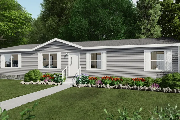 The MARVEL 4 Exterior. This Manufactured Mobile Home features 4 bedrooms and 2 baths.
