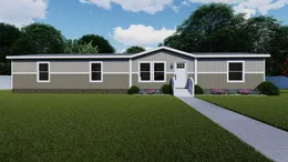 Moth Gray/Stonehenge - Southern Ranch elevation. The MOROCCO Exterior. This Manufactured Mobile Home features 4 bedrooms and 2 baths.