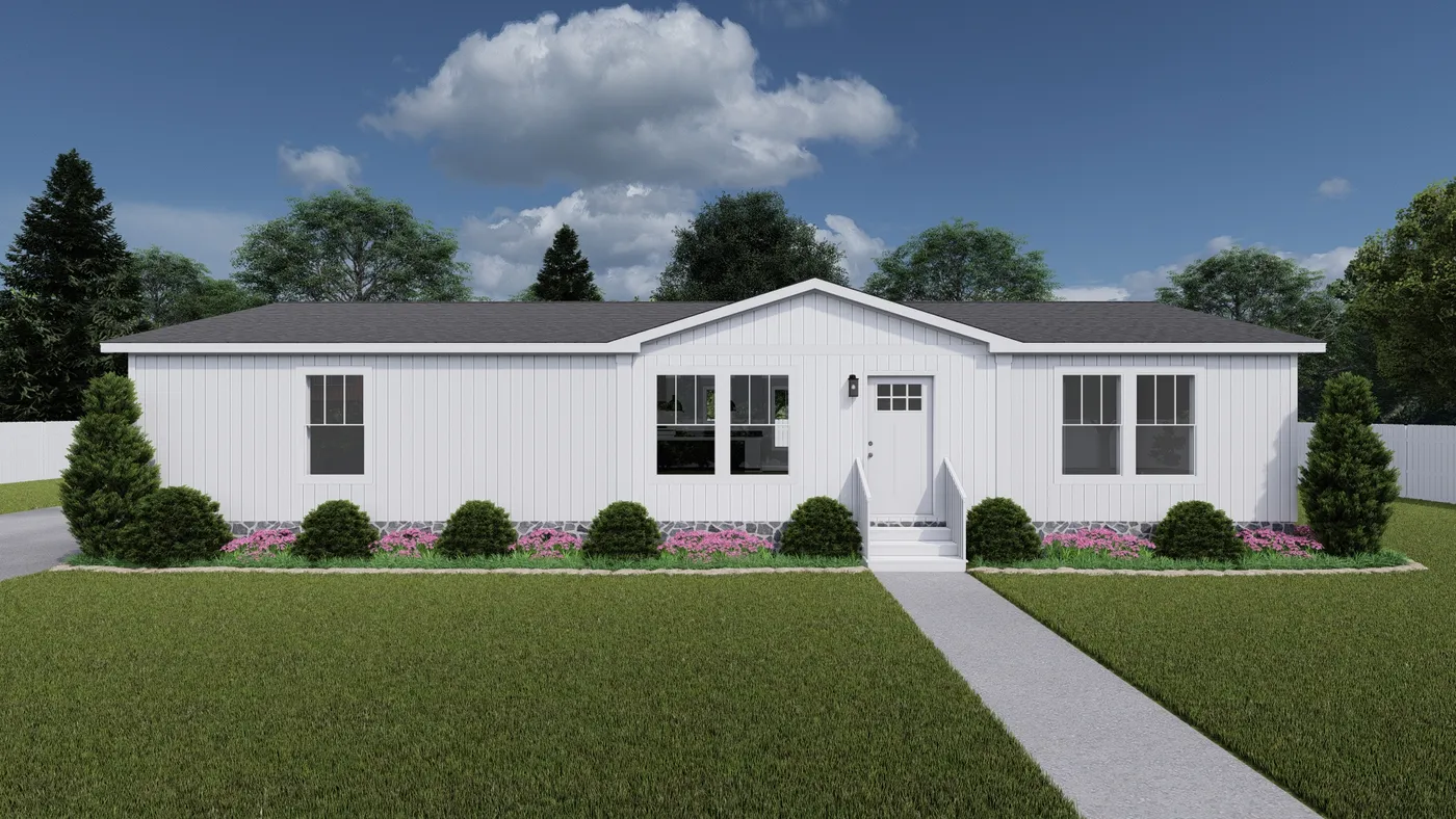 The LIMELIGHT Exterior. This Manufactured Mobile Home features 3 bedrooms and 2 baths.