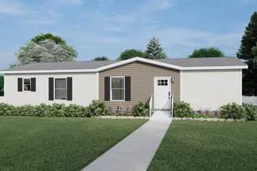 Colonial - Clay. The COOK Exterior. This Manufactured Mobile Home features 3 bedrooms and 2 baths.