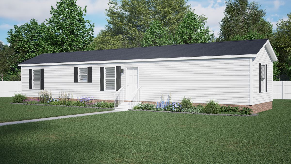 The 6016-CC06 ANCHOR 60 Exterior. This Manufactured Mobile Home features 3 bedrooms and 2 baths.
