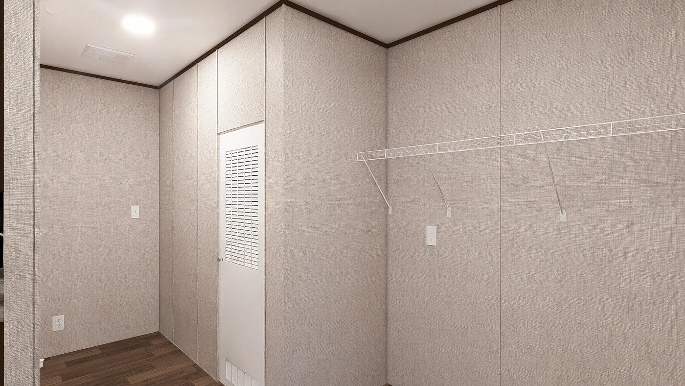 The MAPLE Exterior. This Manufactured Mobile Home features 3 bedrooms and 2 baths.