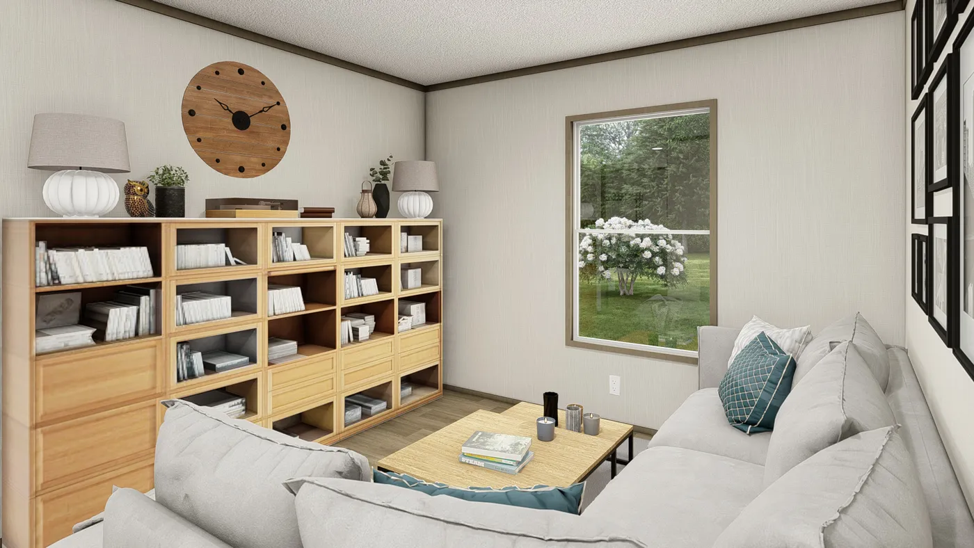 The SNOWCAP Exterior. This Manufactured Mobile Home features 4 bedrooms and 2 baths.