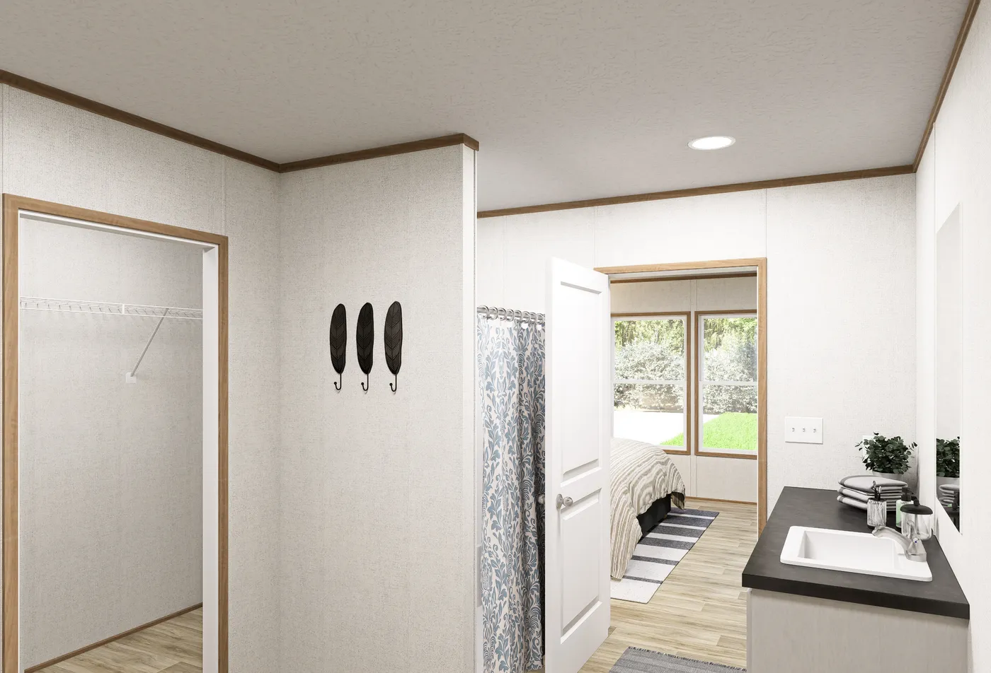The HAVEN  28X60 Exterior. This Manufactured Mobile Home features 3 bedrooms and 2 baths.