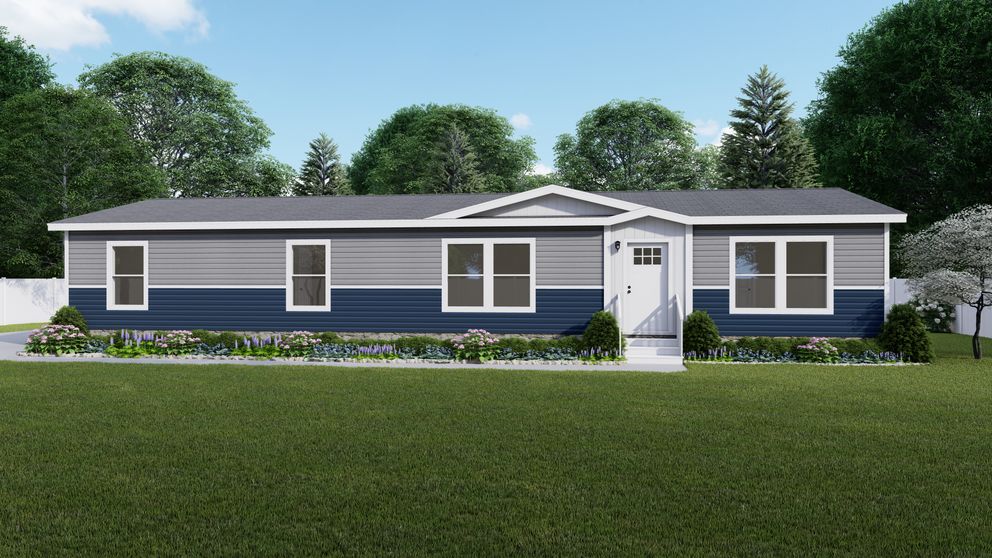 The 6428-E792 THE PULSE Exterior. This Manufactured Mobile Home features 3 bedrooms and 2.5 baths.