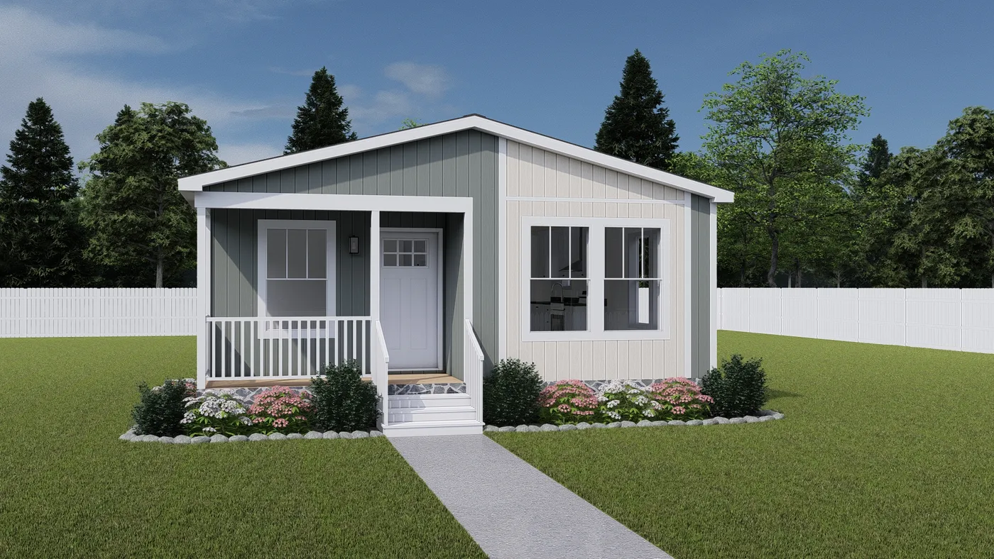 The WHOLE LOTTA LOVE Exterior. This Manufactured Mobile Home features 3 bedrooms and 2 baths.