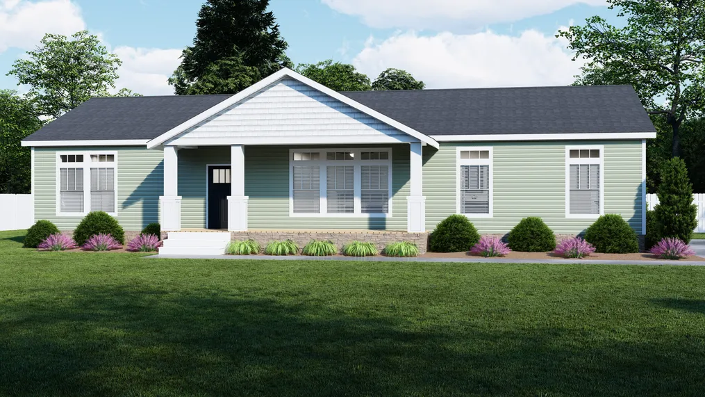 The GOOD LIFE/5630-MS051 SECT Exterior. This Manufactured Mobile Home features 3 bedrooms and 2 baths.
