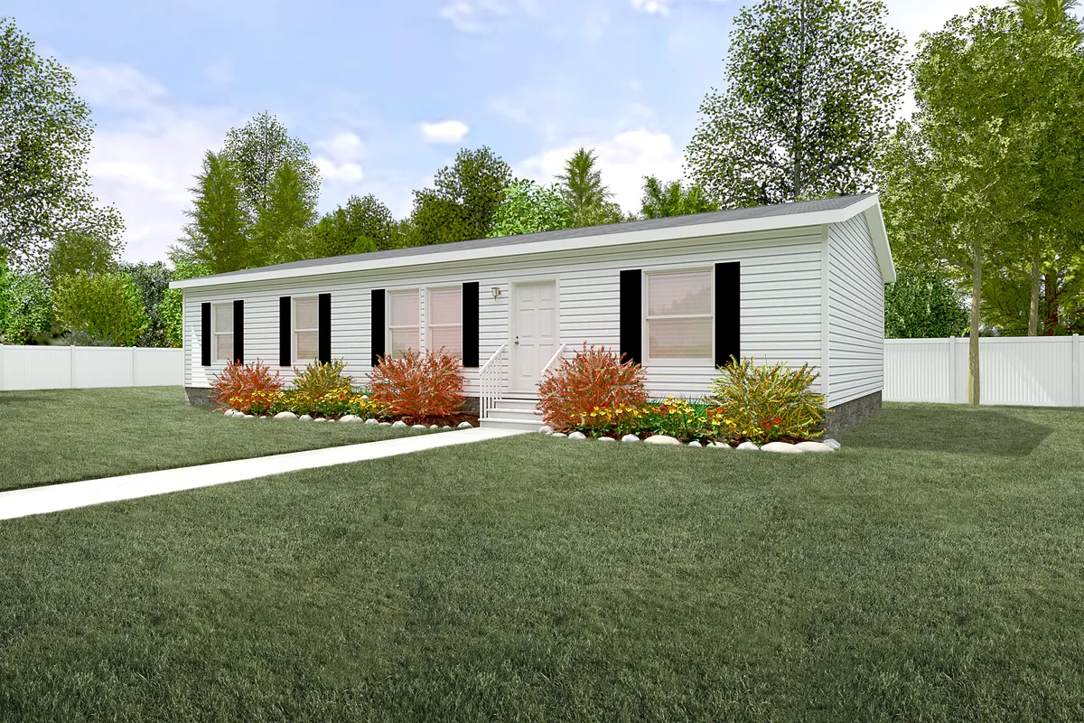 The 5228-784 THE PULSE Exterior. This Manufactured Mobile Home features 3 bedrooms and 2 baths.