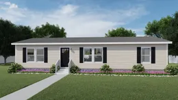 The GLIMPSE Exterior with Mist Vinyl. This Manufactured Mobile Home features 3 bedrooms and 2 baths.