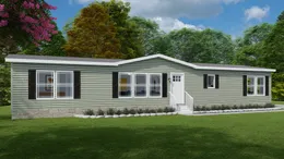 The CASTLE PINES Exterior. This Manufactured Mobile Home features 3 bedrooms and 2 baths.