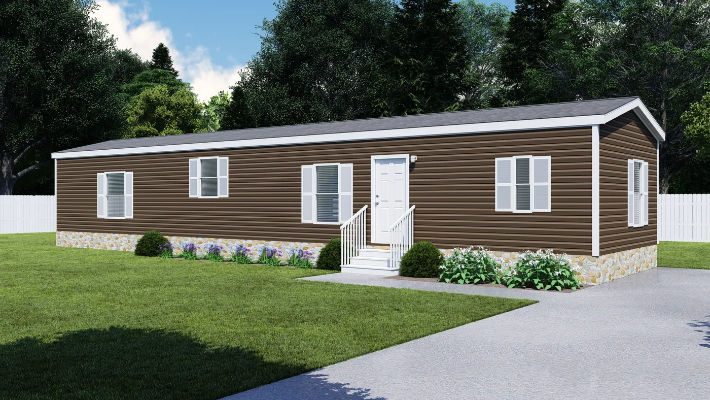 The THE HANCOCK Exterior. This Manufactured Mobile Home features 2 bedrooms and 2 baths.