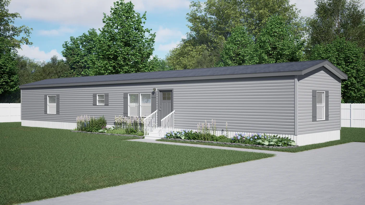The WILLOW Exterior. This Manufactured Mobile Home features 3 bedrooms and 2 baths.